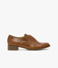 Sale DERBY CAROLINA COGNAC Femme Derbies|Mocassins