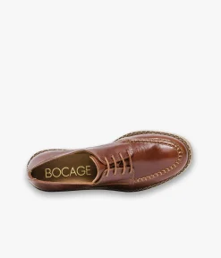 Best DERBY CHARLENE COGNAC Femme Mocassins|Derbies