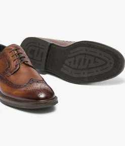 Hot DERBY CHARLES COGNAC Homme Chaussures De Ville