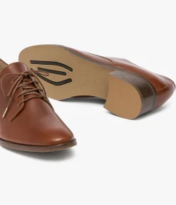 Best DERBY CHRISTEL COGNAC Femme Mocassins|Derbies