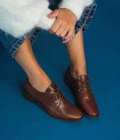 Best DERBY CHRISTEL COGNAC Femme Mocassins|Derbies