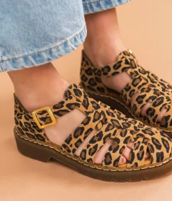 DERBY CLAP LEOPARD Femme Sandales|Mocassins