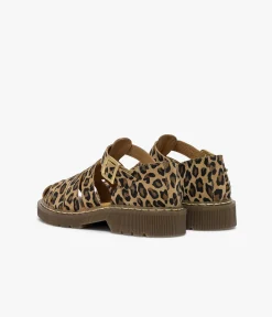 DERBY CLAP LEOPARD Femme Sandales|Mocassins