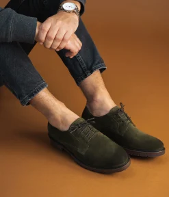 Hot DERBY GONTRAN KAKI Homme Derbies Détente