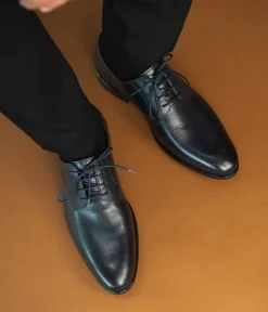 DERBY LEONARDO MARINE Homme Chaussures De Ville