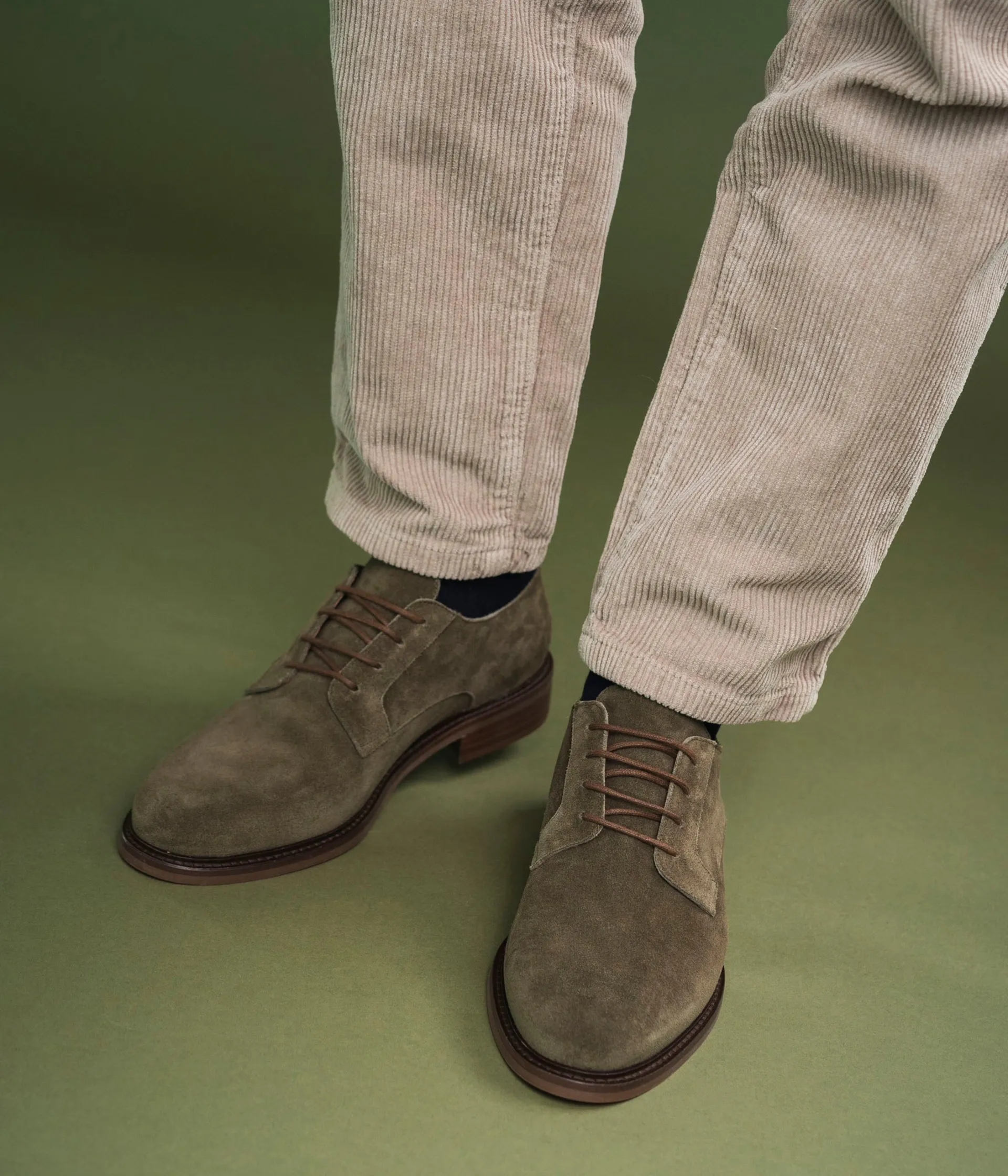 DERBY STANISLAS KAKI Homme Derbies Détente