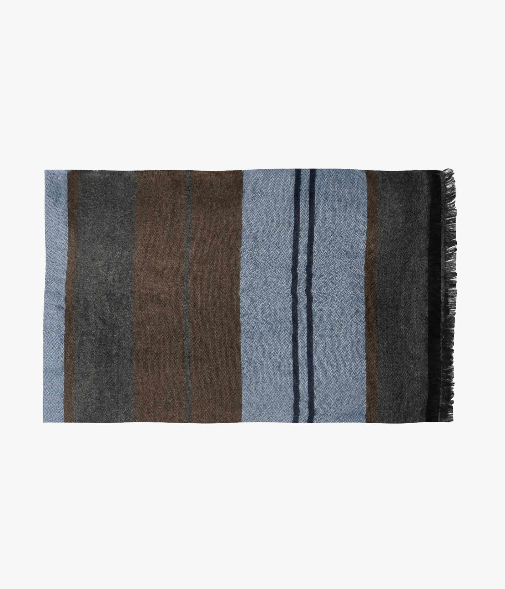 Discount ECHARPE REMI KAKI ET BLEU Homme Foulards