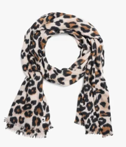 Discount ECHARPE TESS LEOPARD Femme Foulards & Écharpes