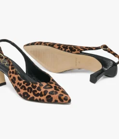 New ESCARPIN DOLLY LEOPARD Femme Slingbacks|Escarpins