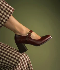 New ESCARPIN ISIS COGNAC Femme Escarpins|Babies