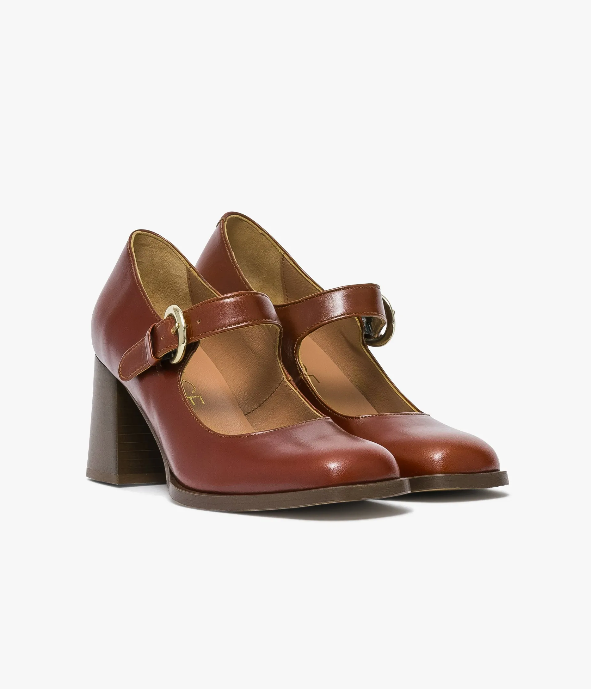 New ESCARPIN ISIS COGNAC Femme Escarpins|Babies