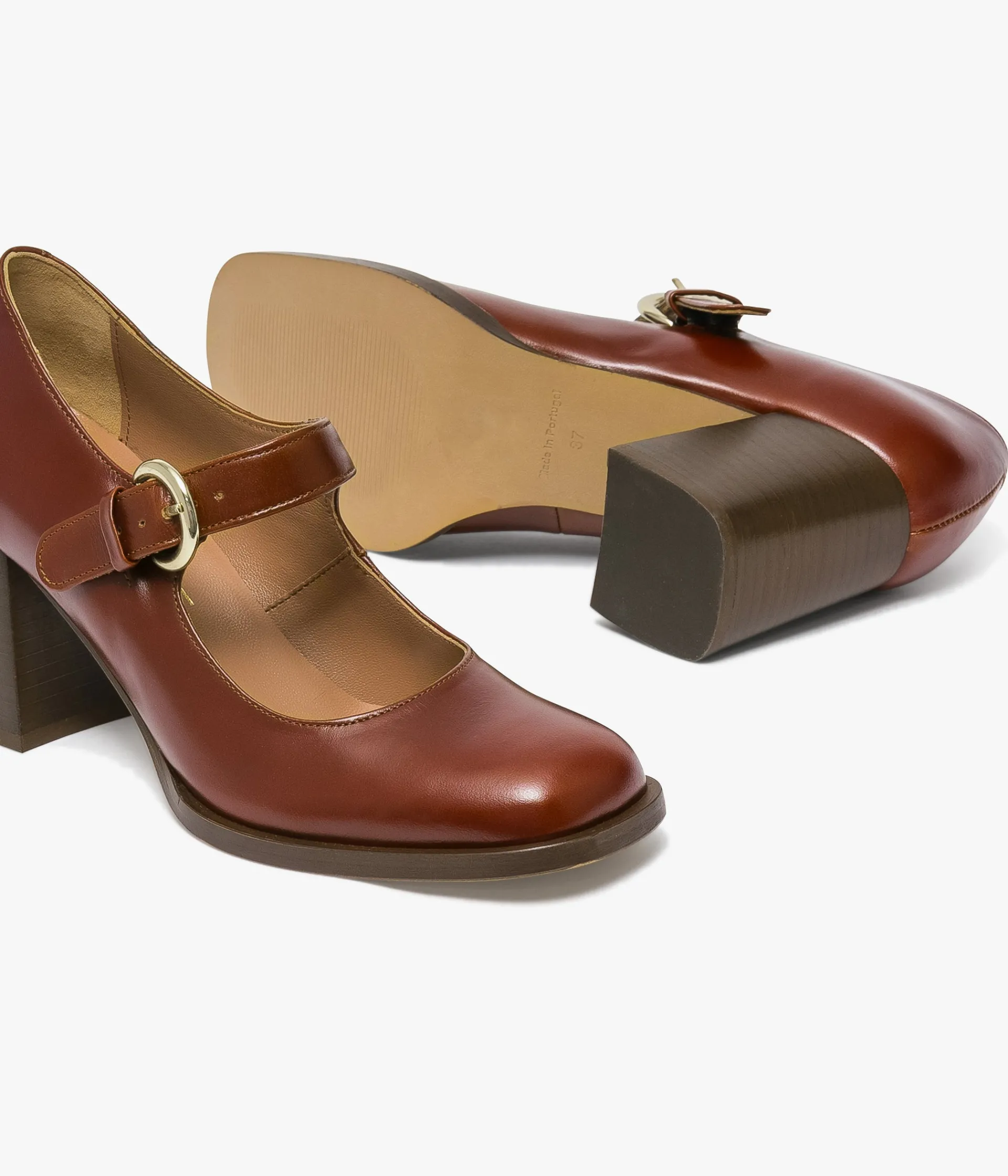 New ESCARPIN ISIS COGNAC Femme Escarpins|Babies
