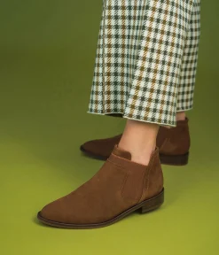 Discount LOW-BOOTS KARLINA COGNAC Femme Boots & Bottines