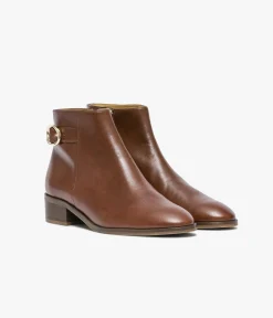 Sale LOW-BOOTS SIDONIE COGNAC Femme Boots & Bottines