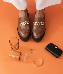 MOCASSIN ADALBERO CAMEL Femme Mocassins