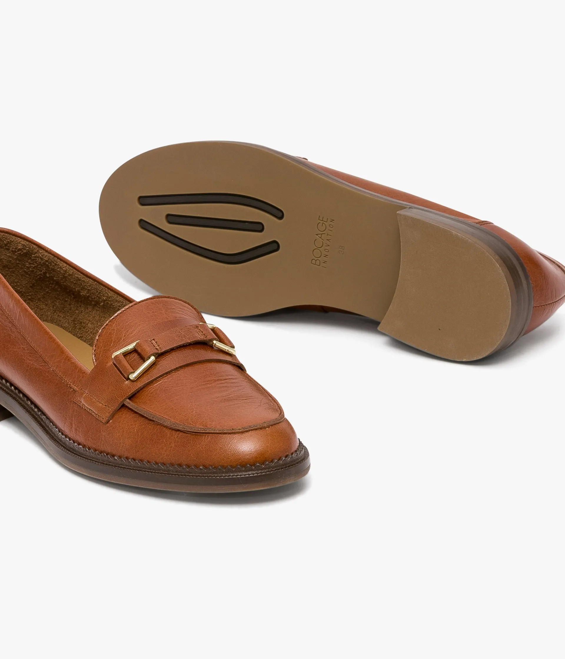 Hot MOCASSIN ALANNA COGNAC Femme Mocassins