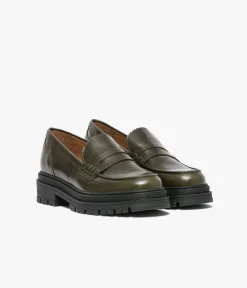 Outlet MOCASSIN ALINARO KAKI Femme Mocassins