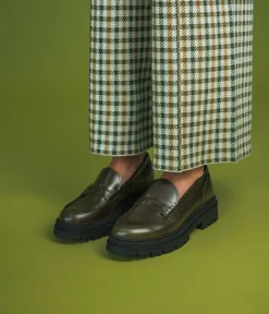 Outlet MOCASSIN ALINARO KAKI Femme Mocassins