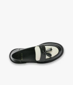 Sale MOCASSIN ANGELE ET BLANC Femme Mocassins