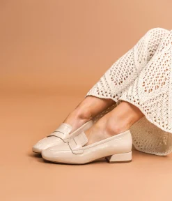 New MOCASSIN ANGIE BEIGE Femme Mocassins