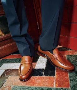 Clearance MOCASSIN LENNOX COGNAC Homme Mocassins|Chaussures De Ville