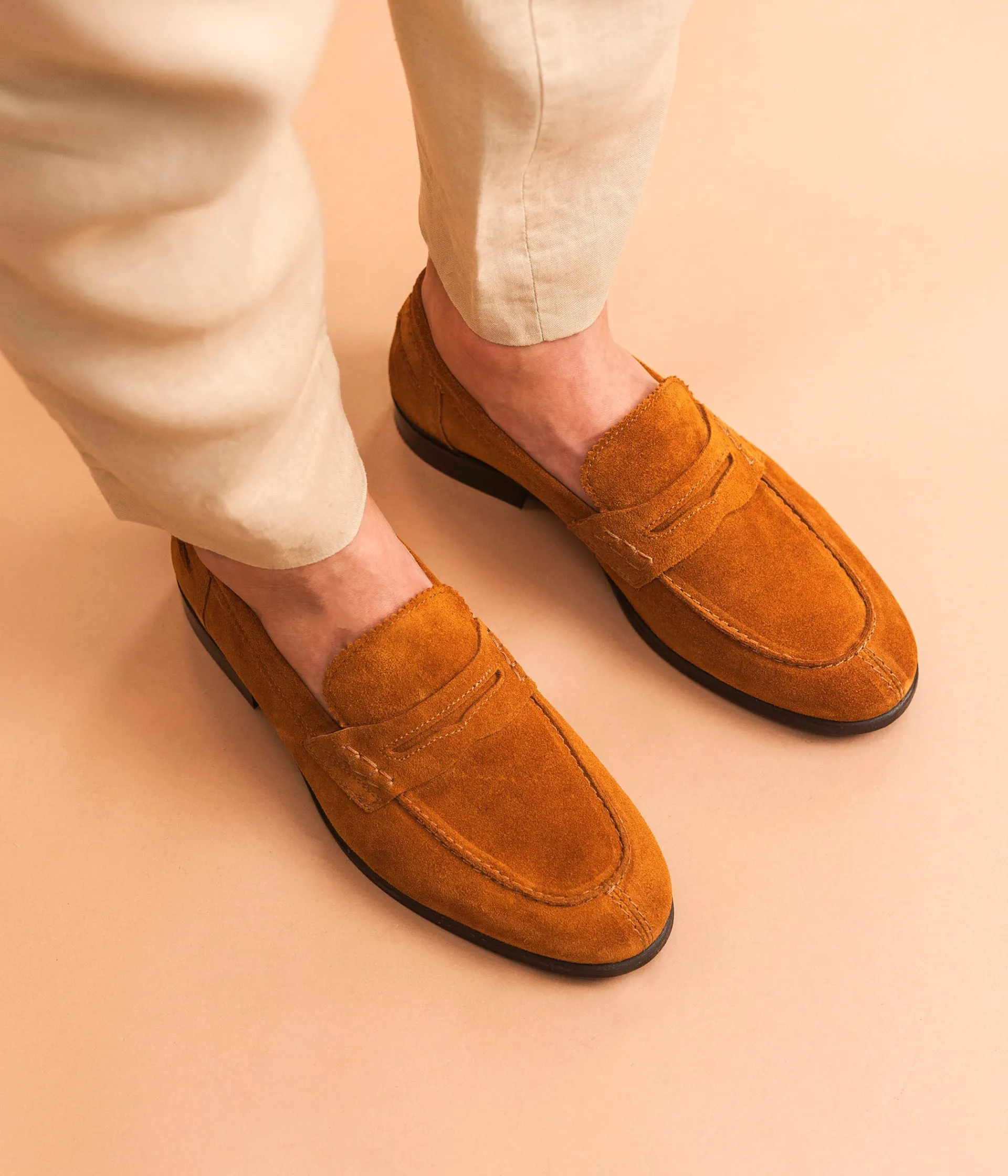 New MOCASSIN LOUISON COGNAC Homme Mocassins|Chaussures De Ville