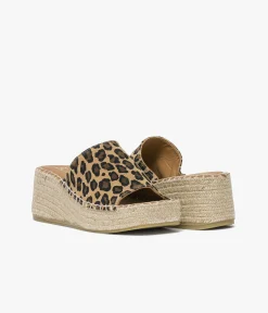 Hot MULE VIVIANE LEOPARD Femme Sandales