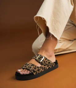 Best MULE WALKIM LEOPARD Femme Sandales