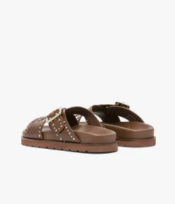 Sale MULE WEST COGNAC Femme Sandales