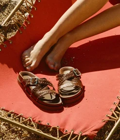 Sale MULE WEST COGNAC Femme Sandales