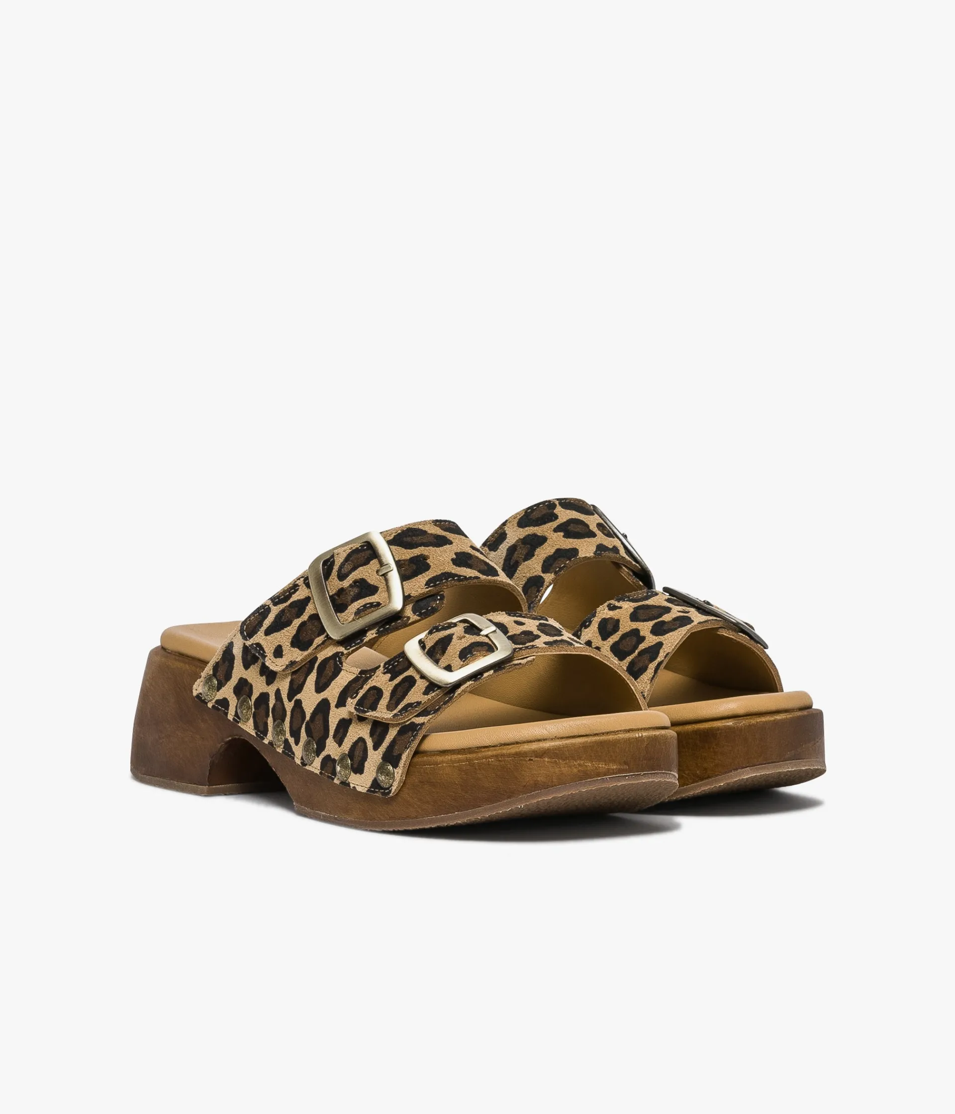 Outlet MULE WONDERFULL LEOPARD Femme Sandales