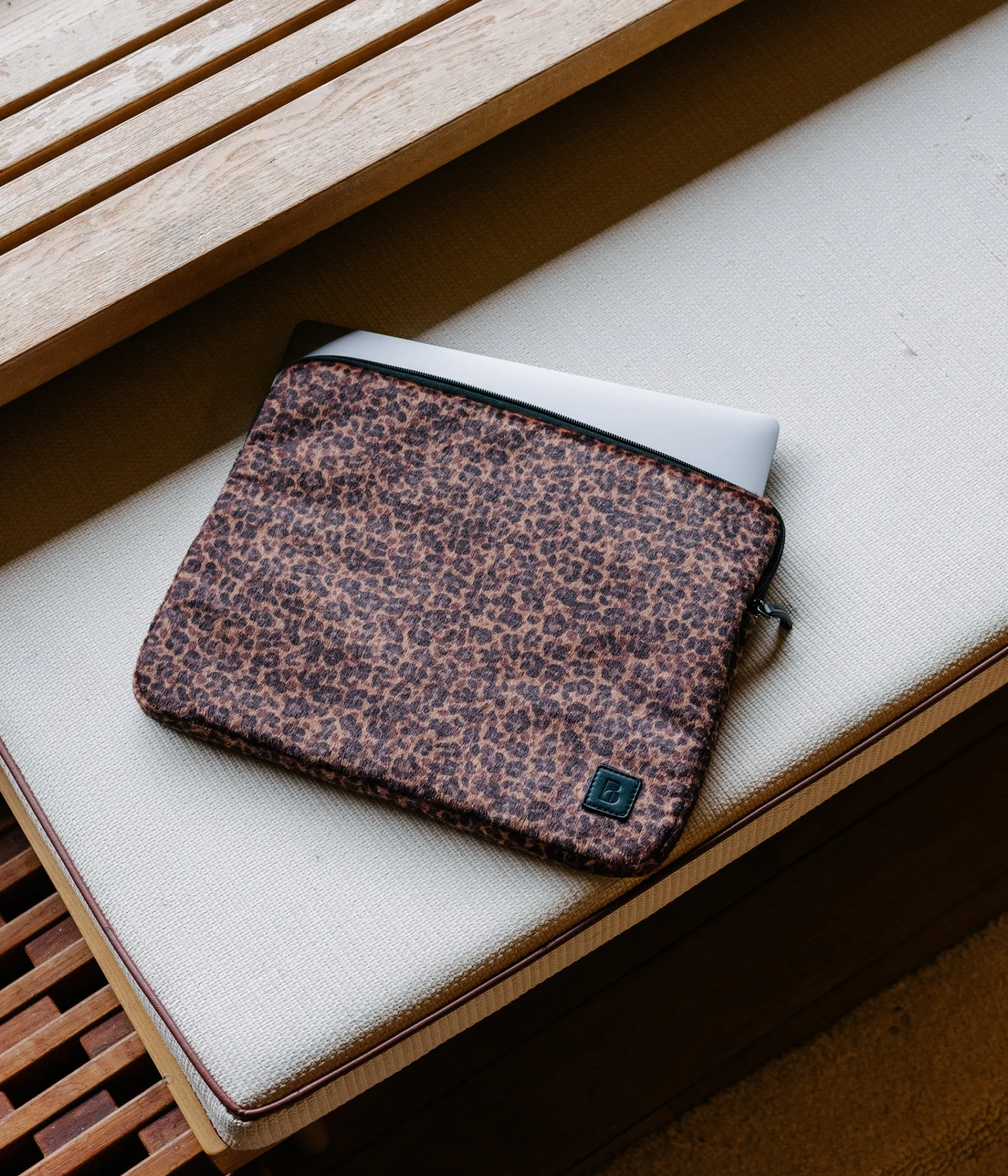 Clearance POCHETTE D'ORDINATEUR JAZZ LEOPARD Femme Pochettes|Petite Maroquinerie