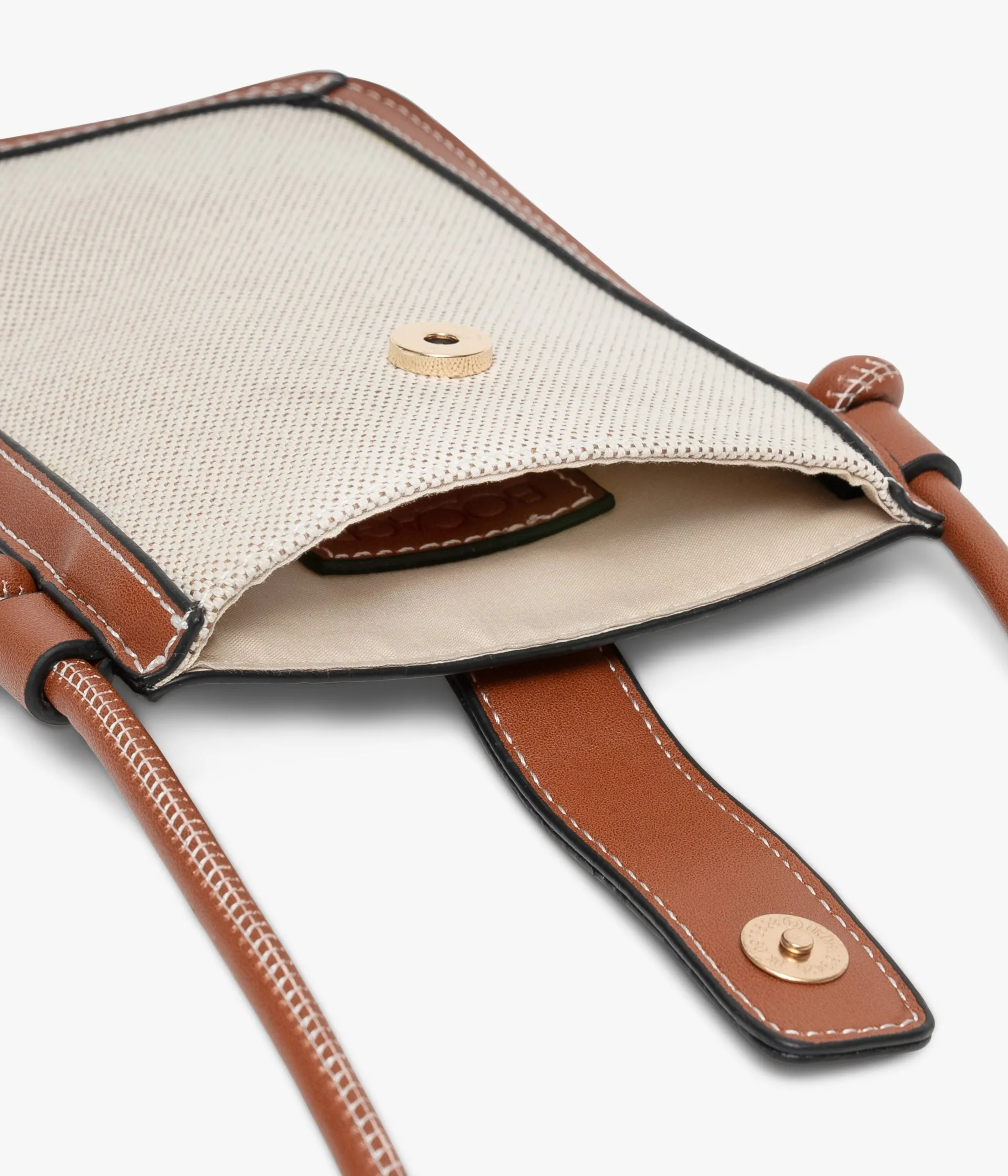 Discount POCHETTE TELEPHONE EMELINE COGNAC Femme Pochettes