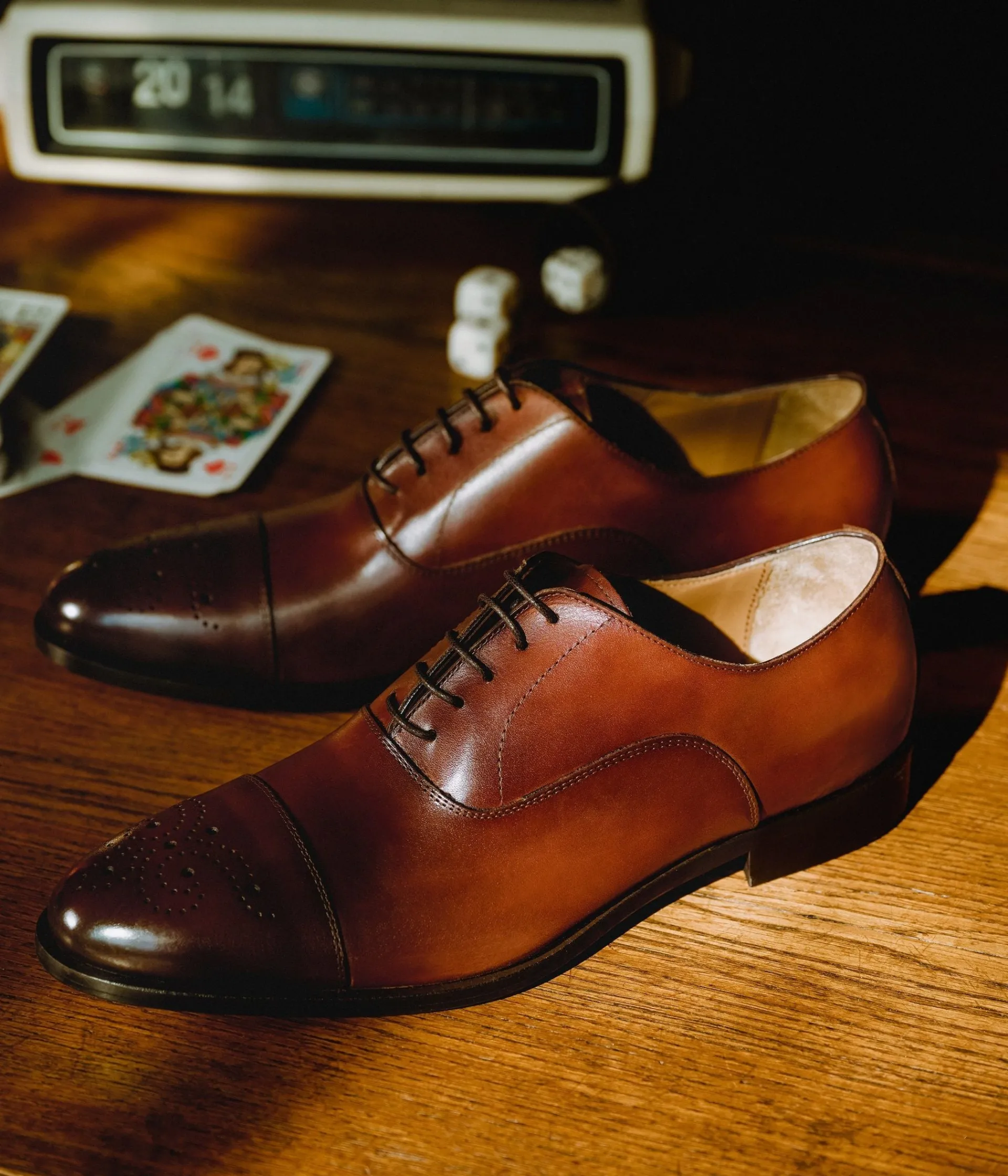 New RICHELIEU GATSBY COGNAC Homme Chaussures De Ville