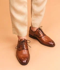 Best RICHELIEU LUCIAN COGNAC Homme Chaussures De Ville