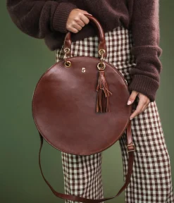 Best SAC CLADIE COGNAC Femme Sacs Porté Épaule|Sacs Cabas