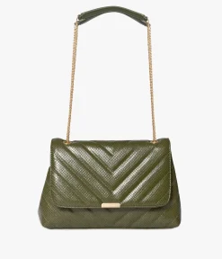 SAC CLEMENCE KAKI Femme Sacs Porté Épaule|Sacs À Bandoulière