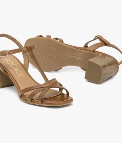 Outlet SANDALE HAROMA COGNAC Femme Sandales