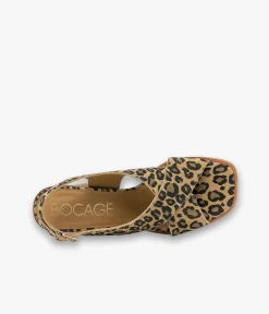 Clearance SANDALE HORSA LEOPARD Femme Sandales