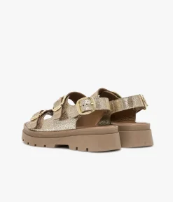 New SANDALE JULIETA PLATINE Femme Sandales