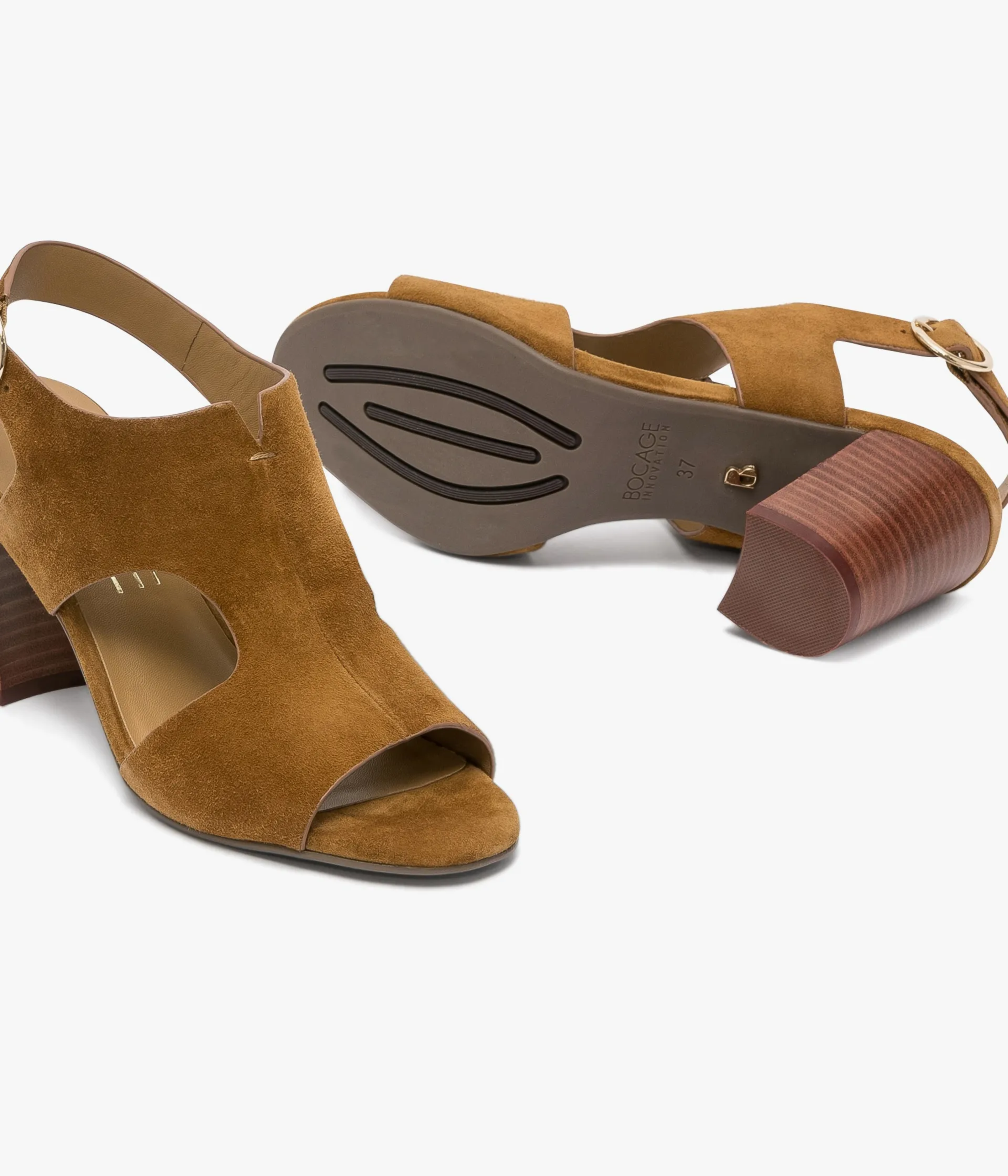 Hot SANDALE PENSEE COGNAC Femme Sandales