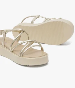 New SANDALE ROMMIE PLATINE Femme Sandales