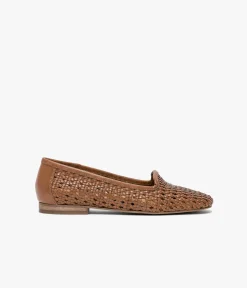 Clearance SLIPPER AMORY COGNAC Femme Mocassins