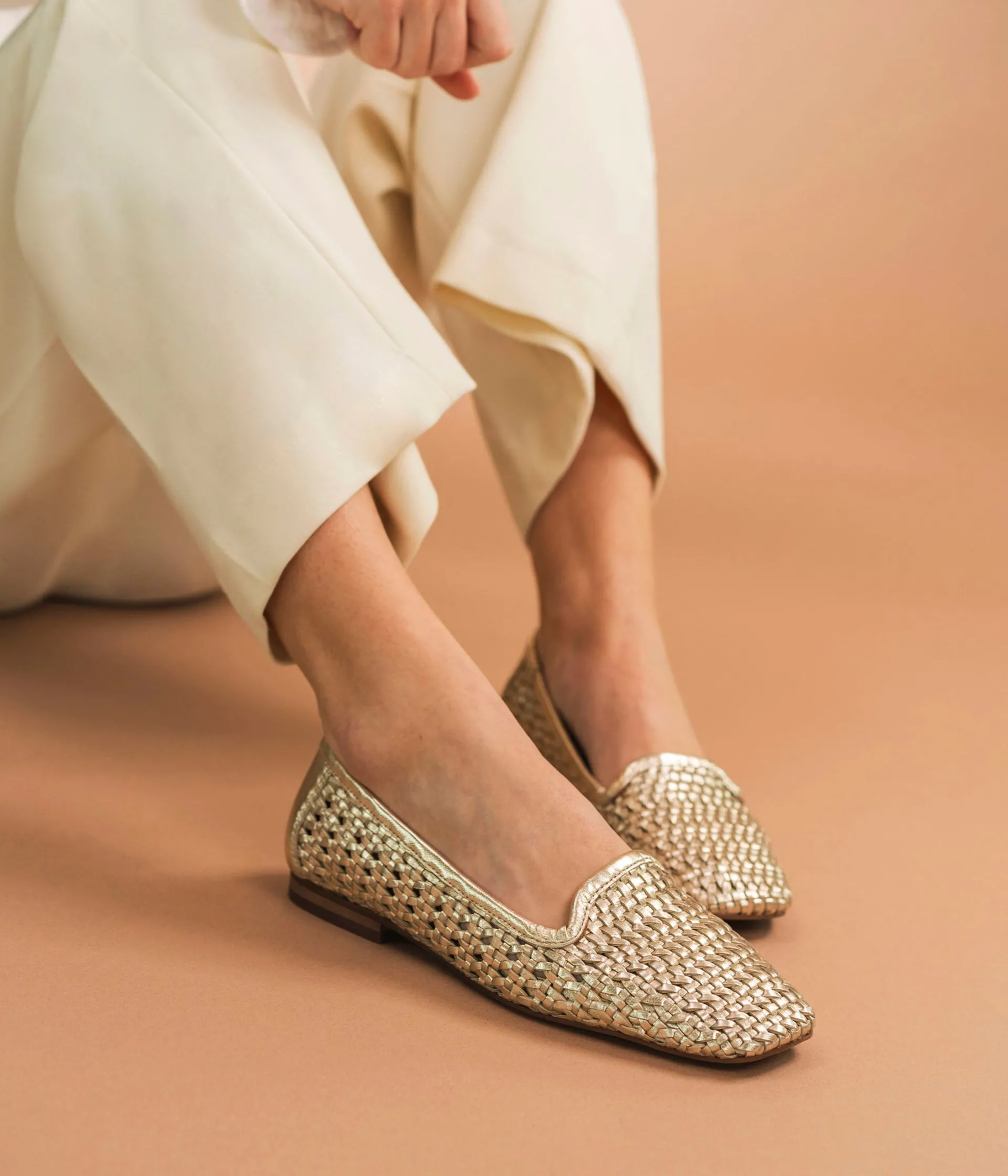 Hot SLIPPER AMY PLATINE Femme Mocassins