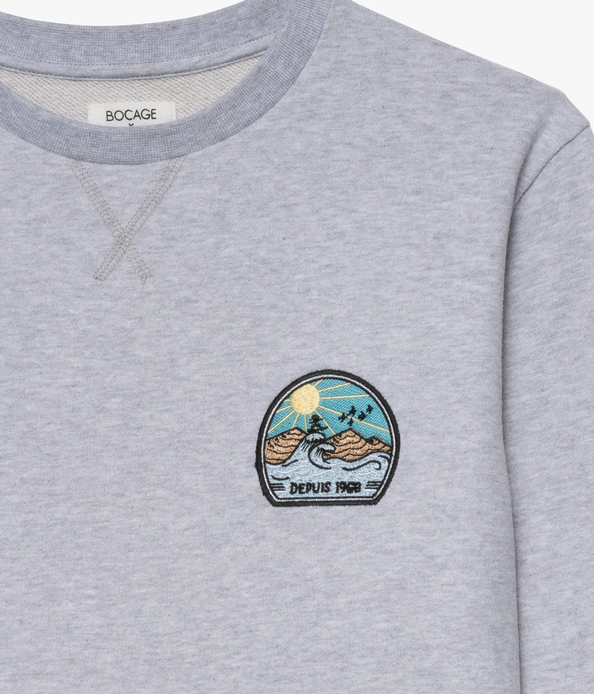 Hot SWEAT HATEJA GRIS Homme Vêtements