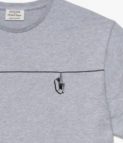 Hot TEE-SHIRT HOJE GRIS Homme Vêtements